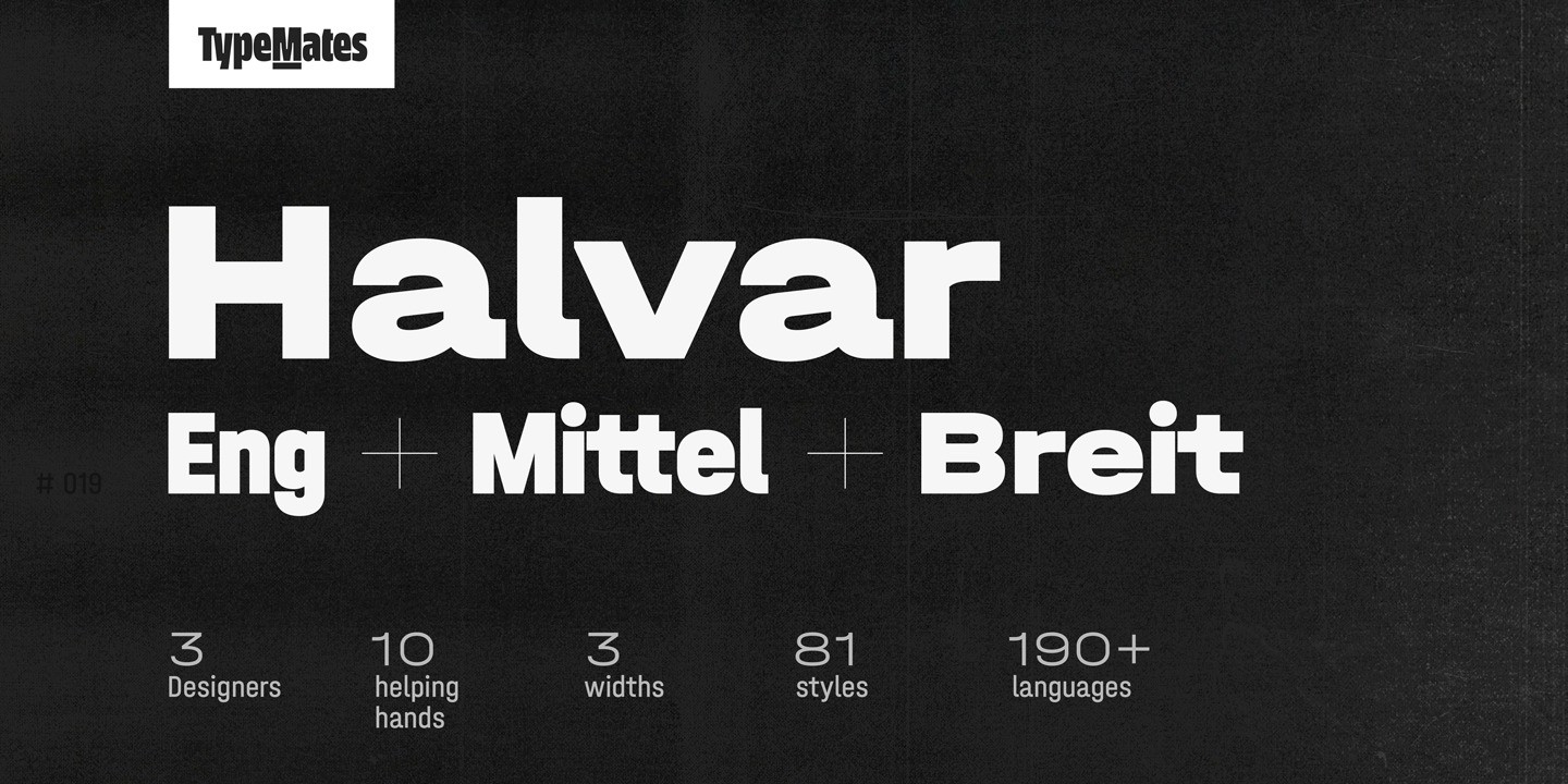 Halvar Breitschrift Font preview